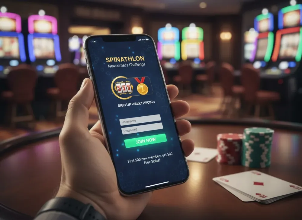 Spinathlon sign up walkthrough for casino newcomers